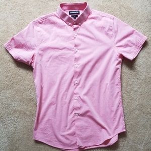Short sleeve casual button down shirt